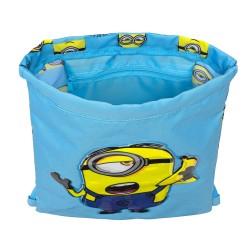 Bolsa Mochila con Cuerdas Minions Minionstatic Azul (26 x 34 x 1 cm)