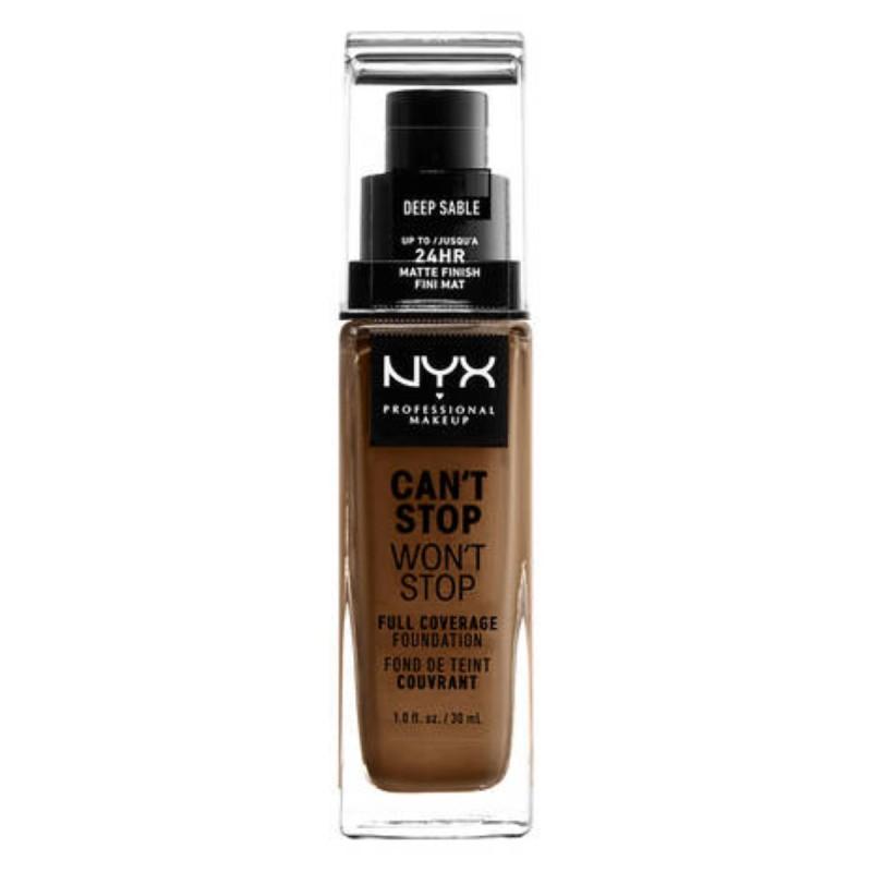 Base de Maquillaje Cremosa NYX Can't Stop Won't Stop Deep Sable (30 ml)