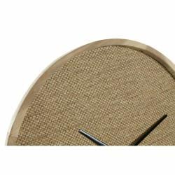 Reloj de Pared DKD Home Decor Madera Marrón Tropical 60 x 5 x 60 cm (2 Unidades)