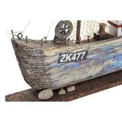 Figura Decorativa DKD Home Decor Azul Blanco Barco 40 x 5 x 24 cm