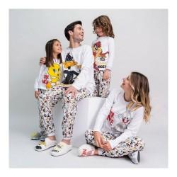 Pijama Looney Tunes Gris Mujer