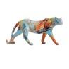 Figura Decorativa DKD Home Decor 29,5 x 8,5 x 15 cm Leopardo Multicolor Moderno