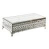 Caja-Joyero DKD Home Decor Cristal Plateado Metal (25,5 x 12,5 x 7,5 cm)