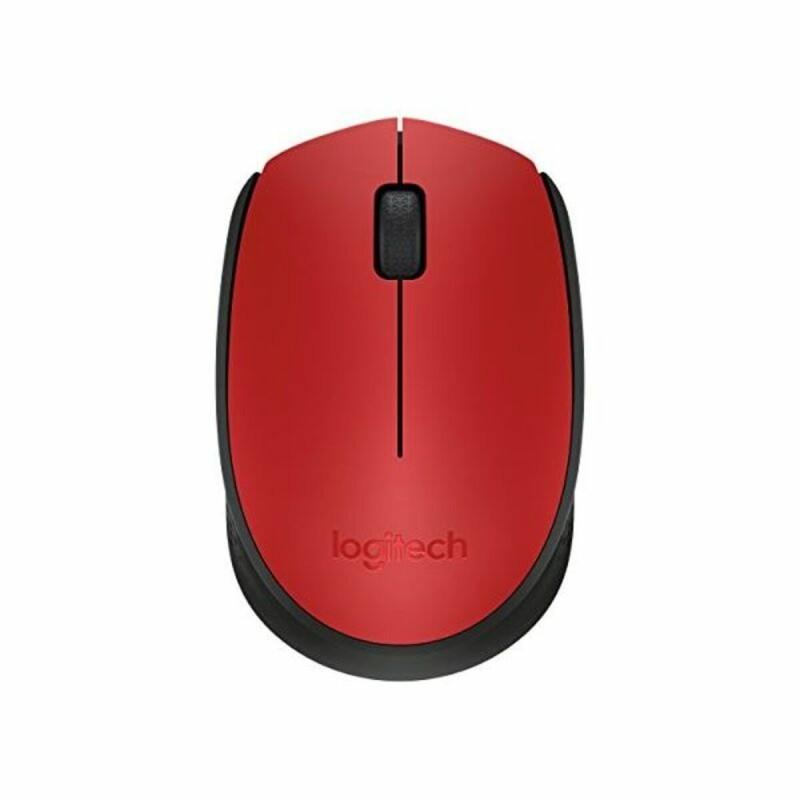 Ratón Inalámbrico Logitech M171 1000 dpi Negro Rojo