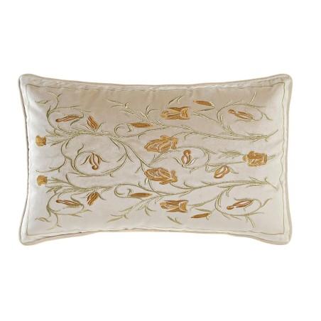 Cojín DKD Home Decor Dorado 50 x 10 x 30 cm Flores