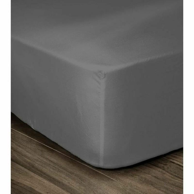 Sábana Bajera Lovely Home Gris oscuro Cama doble (140 x 190 cm)