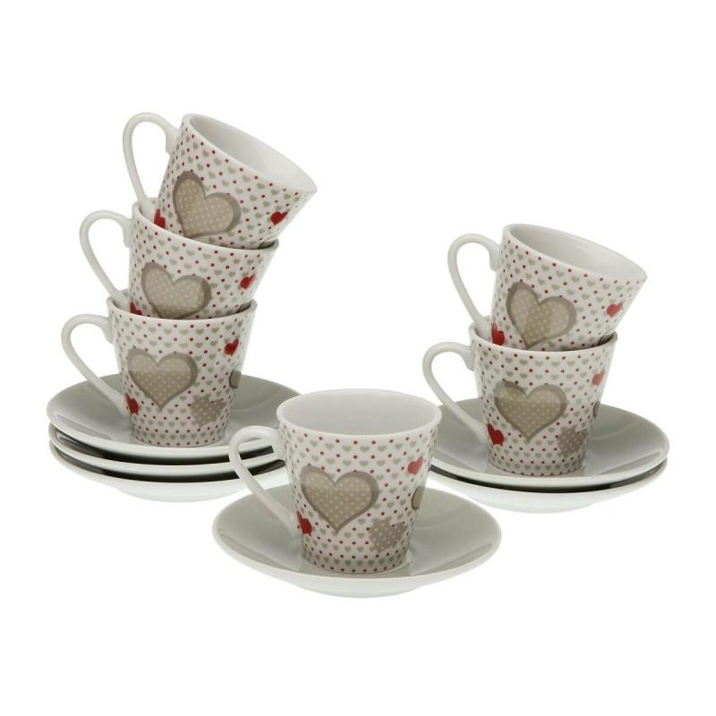 Juego de Tazas de Café Versa Sweet Porcelana (6 Piezas)