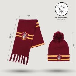 Gorro y Bufanda Harry Potter Rojo