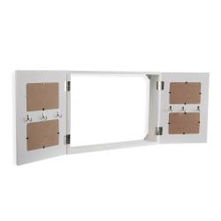 Armario de llaves Versa Wte Blanco Madera 8,5 x 33 x 46 cm